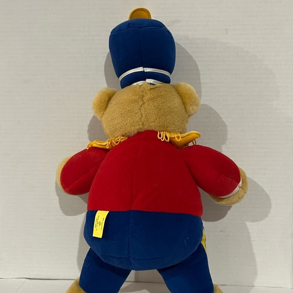Vintage Soldier Teddy Bear Plush Stuffed Animal  AAFES Golden Bear Co Christmas - Picture 2 of 10